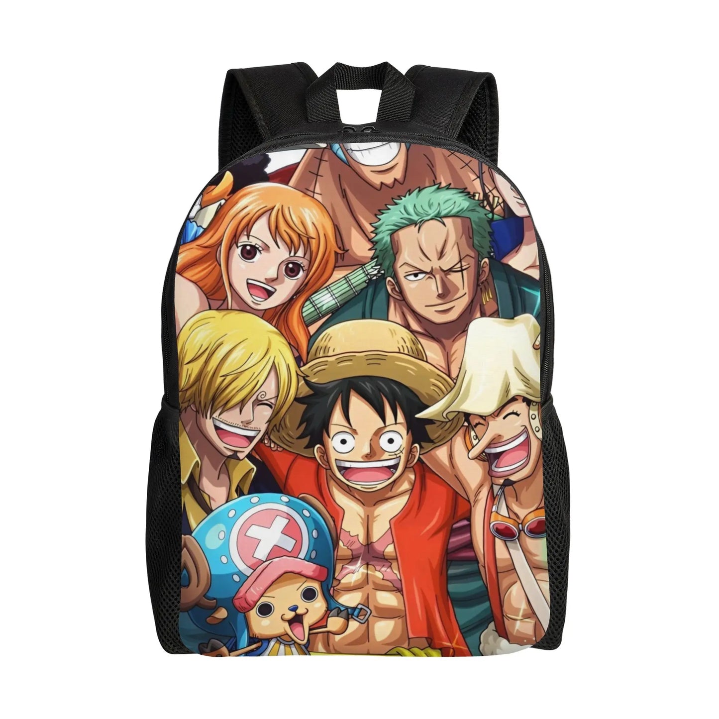 One Piece Luffy  Casual Backpack Durable Student Hiking Travel Cartoon  Daypack for Men Women College Shoulder Bag