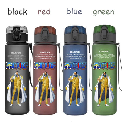 560ML One Piece Water Cup Children Portable Plastic Cartoon Luffy Nami Ace Outdoor Large Capacity Sport Water Drinking Bottle