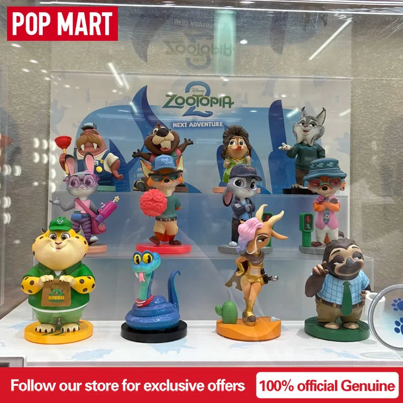 POPMART DISNEY ZOOTOPIA NEXT ADVENTURE Series Genuine Blind Box Surprise Mystery Box Anime Action Figure Ornaments Decor Desktop