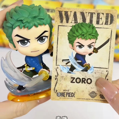Genuine One Piece Cosbi Mini Figure Blind Box Monkey D Luffy Zoro Chopper Anime Figure Ornament Toys Mystery Box Boy'S Gift