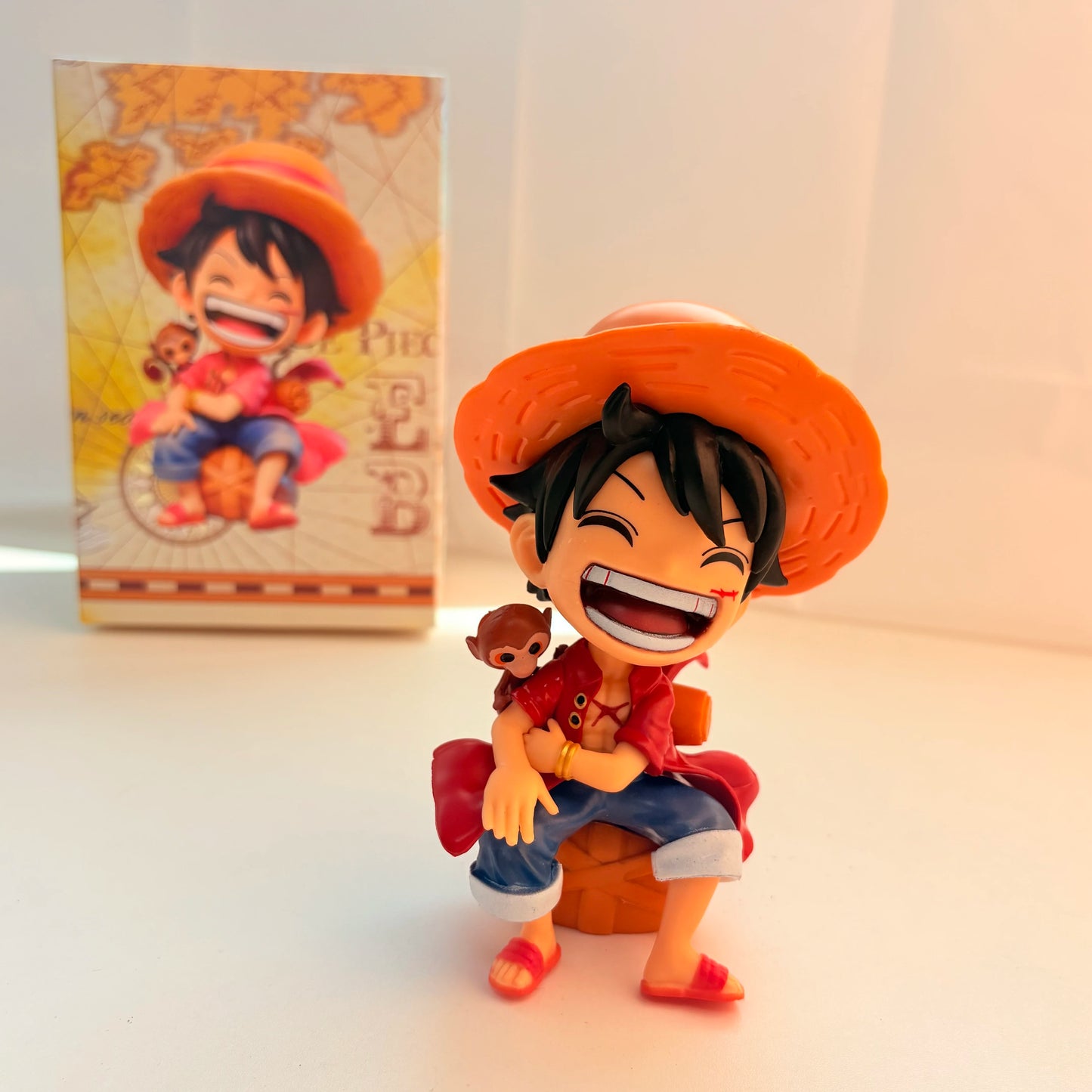 Bandai One Piece Series Figures – Luffy, Sanji, Zoro. Anime collectible model ornaments, perfect for desktop, car decoration and