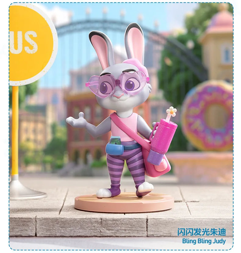 POPMART DISNEY ZOOTOPIA NEXT ADVENTURE Series Blind Box Toys Cute Ornaments Figurines Mystery Box Desktop Model Dolls Gifts