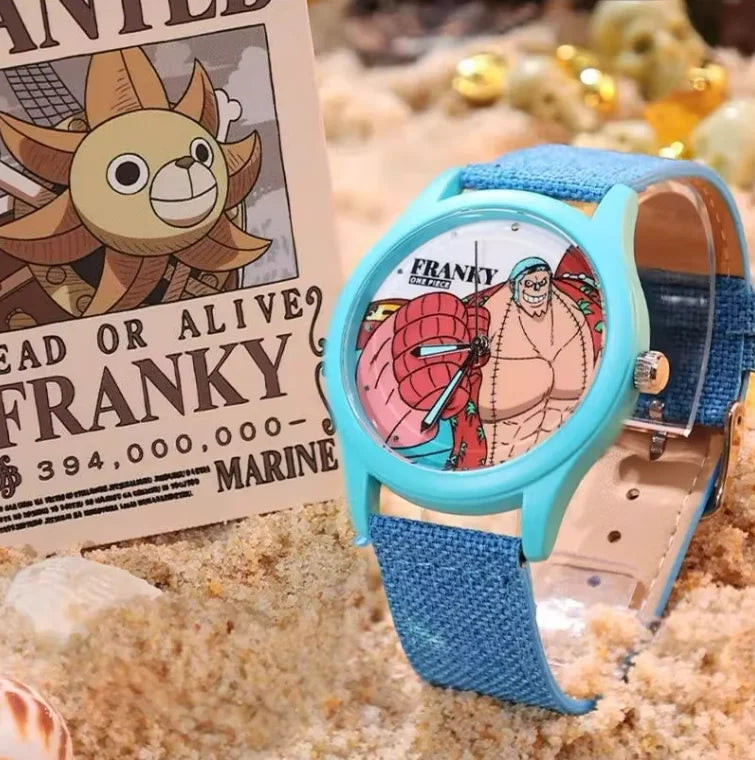 One Piece Watch Blind Box Genuine Anime Luffy Zoro Nami Robin Sanji Usopp Franky Brook Jinbe