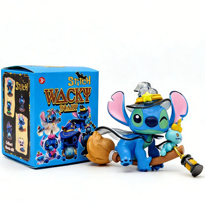 Disney Stitch Weird Diary Series Anime Figures Creative Cute Doll Statue Model Mystery blind box Toys Children Halloween gifts