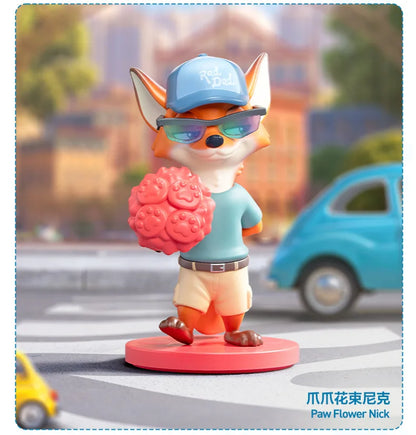 POPMART DISNEY ZOOTOPIA NEXT ADVENTURE Series Blind Box Toys Cute Ornaments Figurines Mystery Box Desktop Model Dolls Gifts