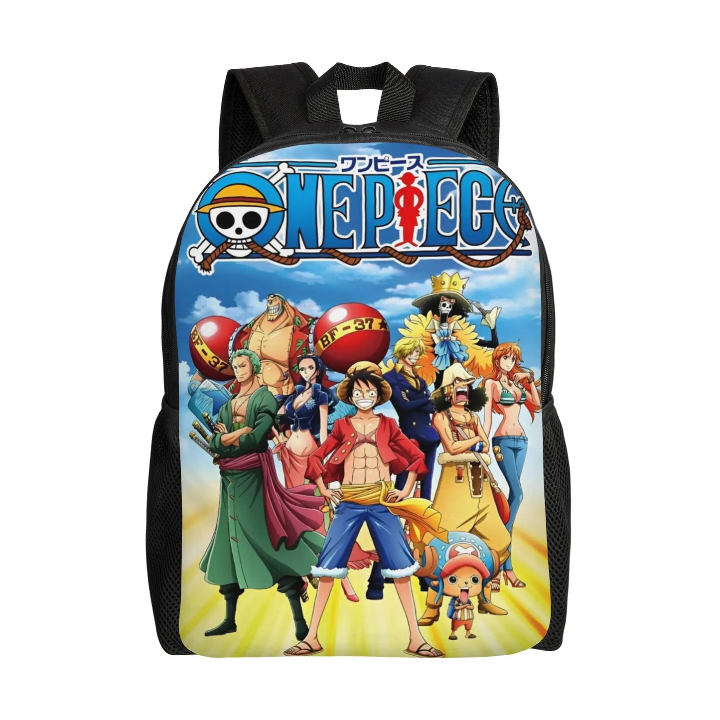 One Piece Luffy  Casual Backpack Durable Student Hiking Travel Cartoon  Daypack for Men Women College Shoulder Bag