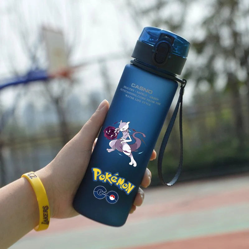 Pokemon 560ML Water Cup Anime Portable Children's Cute Plastic Cartoon Outdoor Sports Large Capacity Water Bottle Gifts