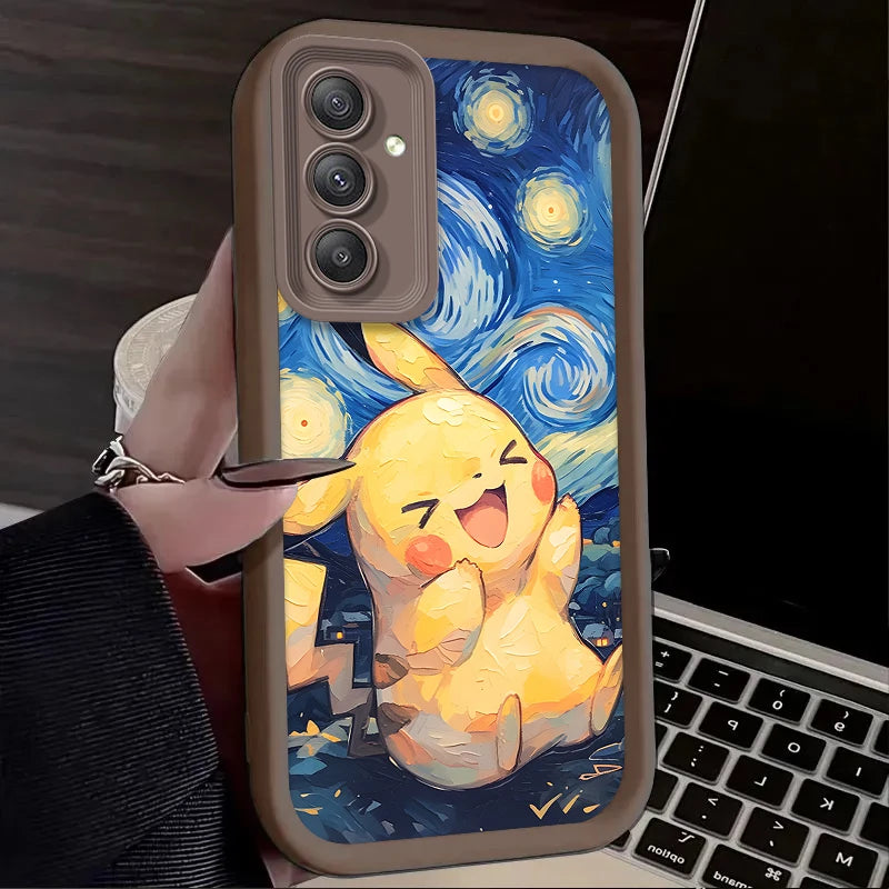 Anime Lovely P-Pokemon Case For Samsung Galaxy A54 A05 A05S A34 A24 A14 A53 A33 A23 A13 A52 A52S A32 A22 A12 A71 A51 A31 A50