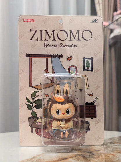 POP MART Labubu The Monsters ZIMOMO Warm Sweater Series Blind Box Guess Bag Mystery Box Toy Doll Cute Anime Figure Birthday Gift