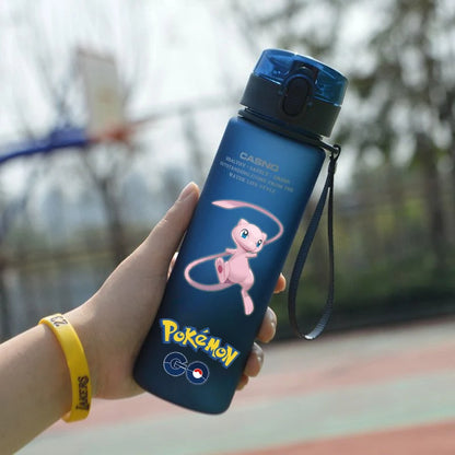Pokemon 560ML Water Cup Anime Portable Children's Cute Plastic Cartoon Outdoor Sports Large Capacity Water Bottle Gifts