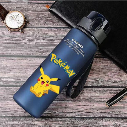 Pokemon 560ML Water Cup Anime Portable Children's Cute Plastic Cartoon Outdoor Sports Large Capacity Water Bottle Gifts