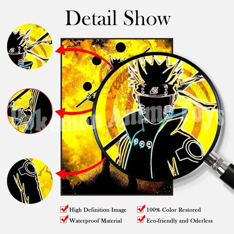 Home Decoration Anime Wall One Piece Artwork Luffy Painting Zoro Hanging Scrolls Sanji Canvas Printed Janpanese Picture Poster
