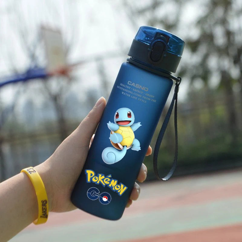 Pokemon 560ML Water Cup Anime Portable Children's Cute Plastic Cartoon Outdoor Sports Large Capacity Water Bottle Gifts