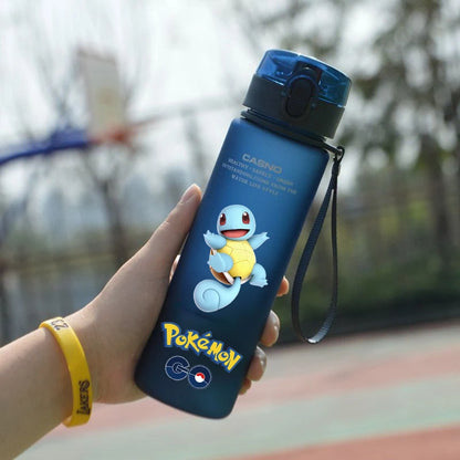 Pokemon 560ML Water Cup Anime Portable Children's Cute Plastic Cartoon Outdoor Sports Large Capacity Water Bottle Gifts