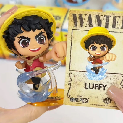 Genuine One Piece Cosbi Mini Figure Blind Box Monkey D Luffy Zoro Chopper Anime Figure Ornament Toys Mystery Box Boy'S Gift