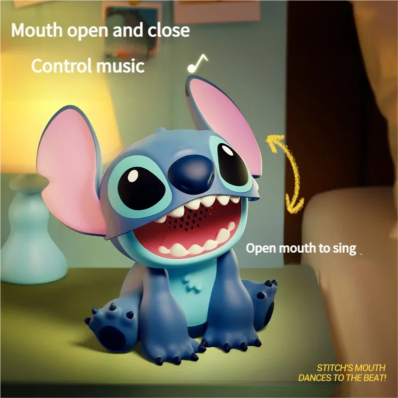 Disney Stitch 3D Stereo Bluetooth Speaker High Sound Quality Subwoofer Gift Suit Desktop Ornament Cartoon Anime Peripheral Toy