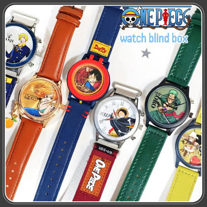 One Piece Watch Blind Box Genuine Anime Luffy Zoro Nami Robin Sanji Usopp Franky Brook Jinbe