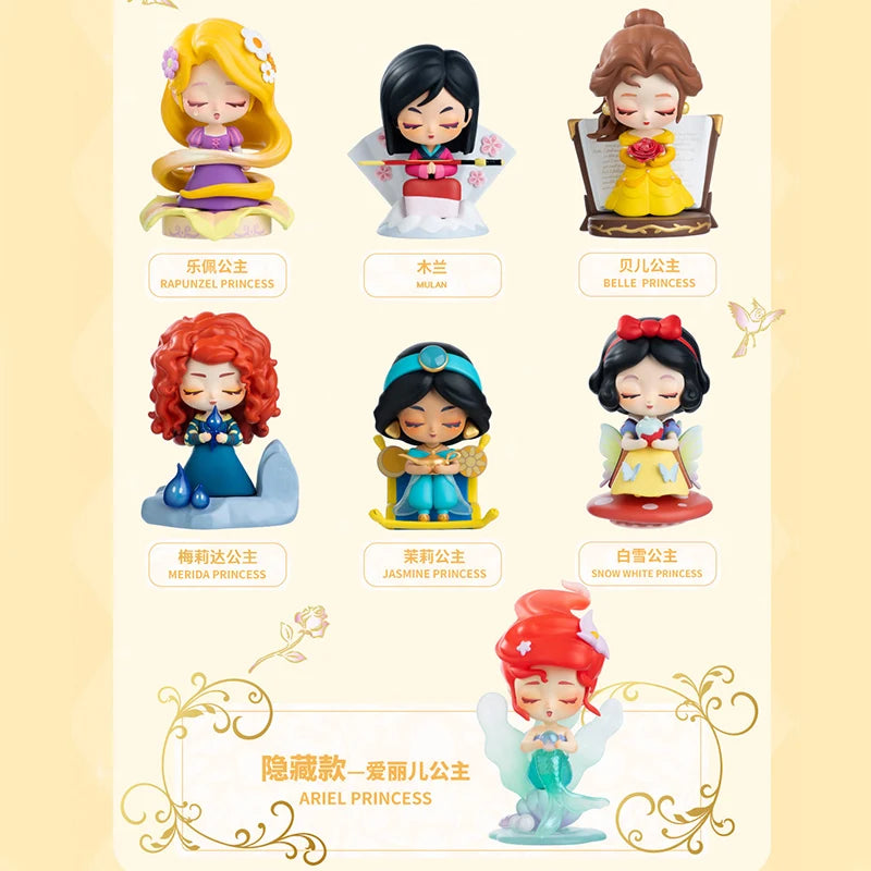 Disney Princess Blind Box Chasing Dreams Series Becoming A Better Version Of Oneself Series Cartoon Characters Toys Girl'S Gift