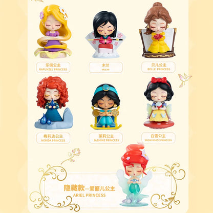 Disney Princess Blind Box Chasing Dreams Series Becoming A Better Version Of Oneself Series Cartoon Characters Toys Girl'S Gift