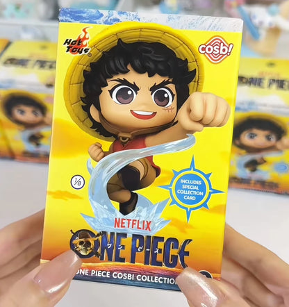 Genuine One Piece Cosbi Mini Figure Blind Box Monkey D Luffy Zoro Chopper Anime Figure Ornament Toys Mystery Box Boy'S Gift