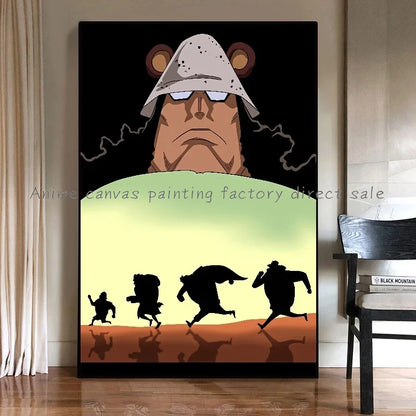 Anime Luffy Poster Printing Canvas Painting Home Living Room Suitable for Bedroom Bar Cafe Entrance Art Wall Painting Decoration