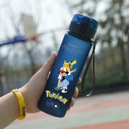 Pokemon 560ML Water Cup Anime Portable Children's Cute Plastic Cartoon Outdoor Sports Large Capacity Water Bottle Gifts