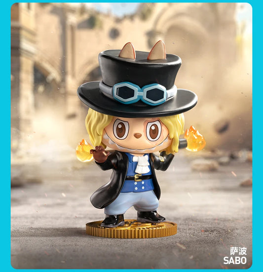 New POPMART THE MONSTERS X One Piece Series Blind Box LABUBU One Piece Chopper Mystery Cute Luffy Figure Trendy Surprise Gift