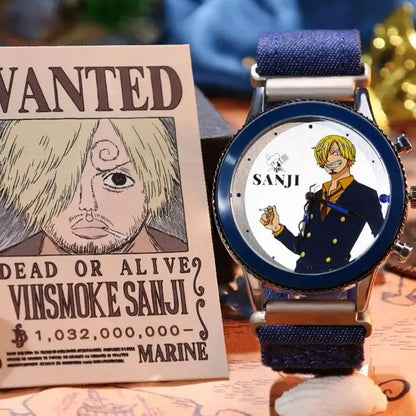 One Piece Watch Blind Box Genuine Anime Luffy Zoro Nami Robin Sanji Usopp Franky Brook Jinbe