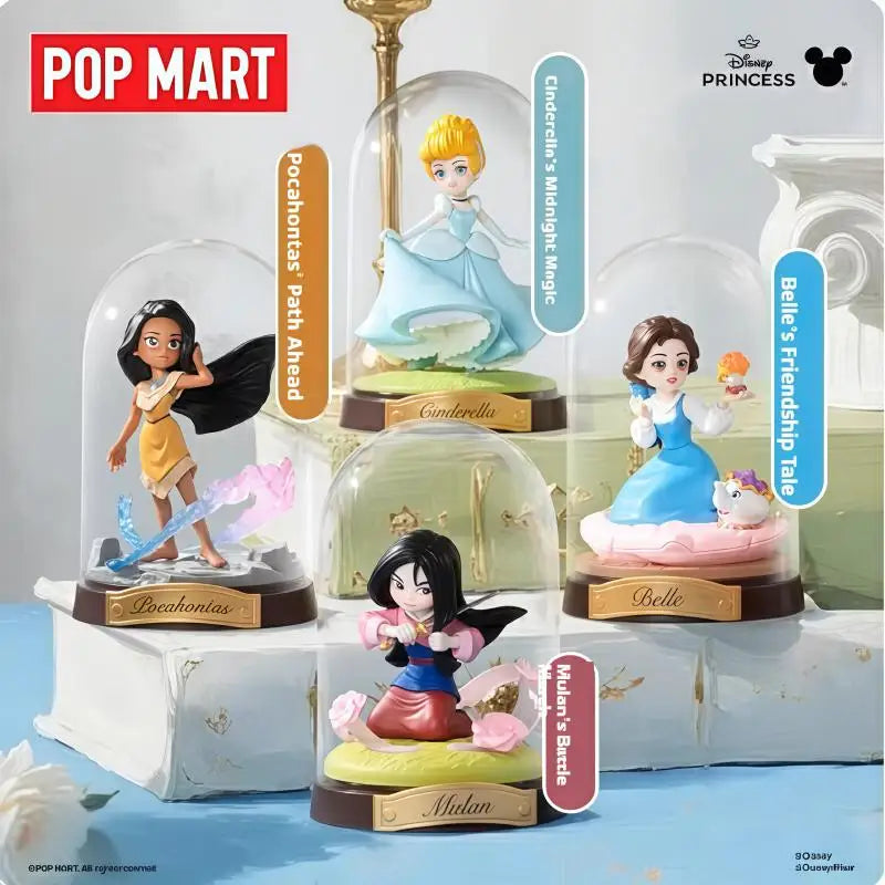 Original Genuine Pop Mart Disney Princess Create Your World Series Surprise Blind Box Guess Bag Mystery Box Toys Birthday Gift