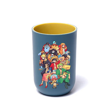 One Pieces Luffy Kids Toothbrush Mugs Cute Girls Boys Mouth Washing Cups