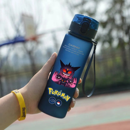 Pokemon 560ML Water Cup Anime Portable Children's Cute Plastic Cartoon Outdoor Sports Large Capacity Water Bottle Gifts