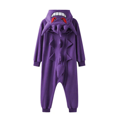 Child Costume Kids Clothes Cosplay Christmas Gift Boys Gengar Onesie Kigurumis Full Body Pijama  Anime One-Piece Pajamas