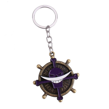 One Piece Luffy Anime Keychain, Cute Metal Cartoon   School Bag Ornament, Birthday Gift for