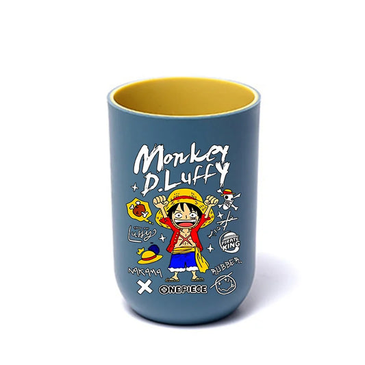 One Pieces Luffy Kids Toothbrush Mugs Cute Girls Boys Mouth Washing Cups