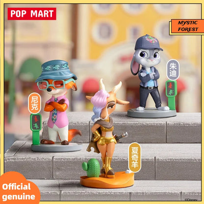 POPMART DISNEY ZOOTOPIA NEXT ADVENTURE Series Blind Box Toys Cute Ornaments Figurines Mystery Box Desktop Model Dolls Gifts