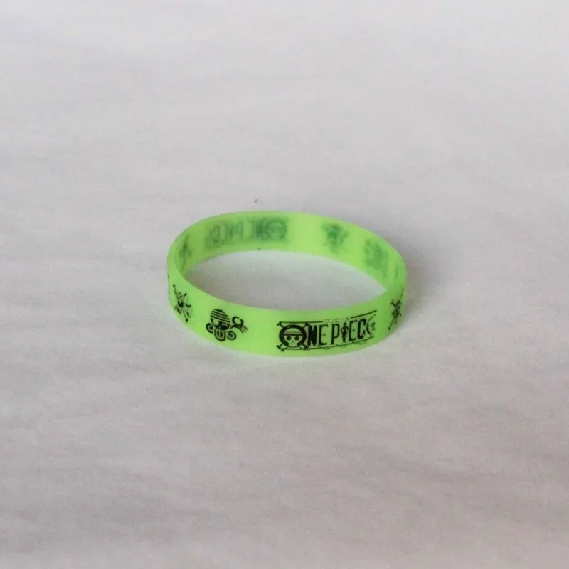 One Piece Fluorescent Bracelet Decoration Anime Figures Personality Toy Cartoon Bracelet Decoration Cute Children Birthday Gifts
