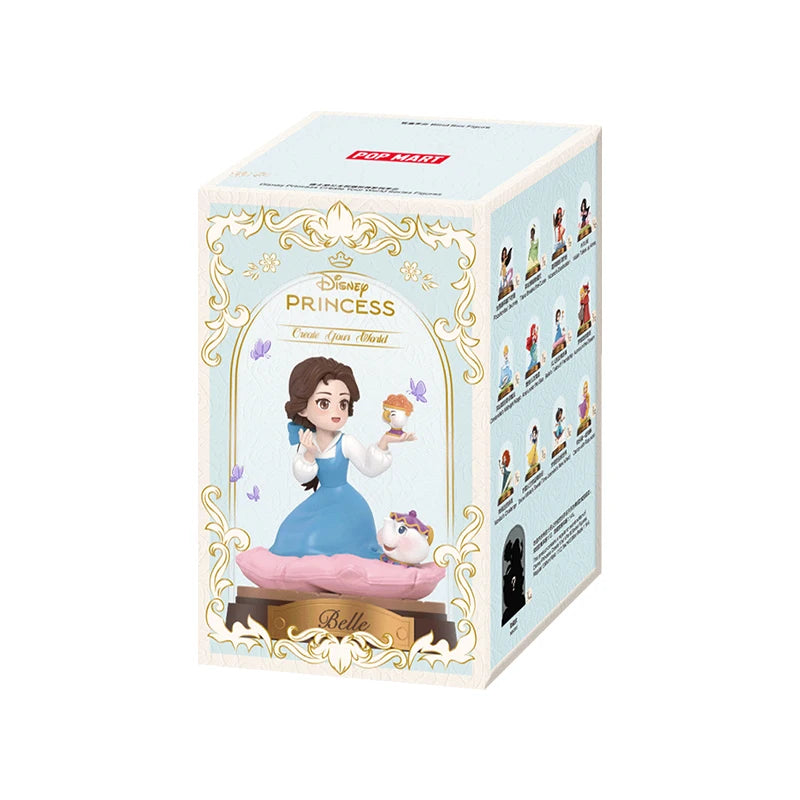 Original Genuine Pop Mart Disney Princess Create Your World Series Surprise Blind Box Guess Bag Mystery Box Toys Birthday Gift