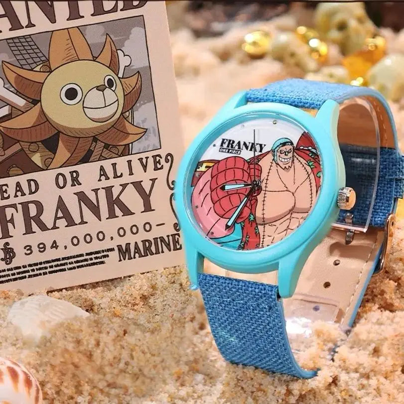 One Piece Watch Blind Box Genuine Anime Luffy Zoro Nami Robin Sanji Usopp Franky Brook Jinbe
