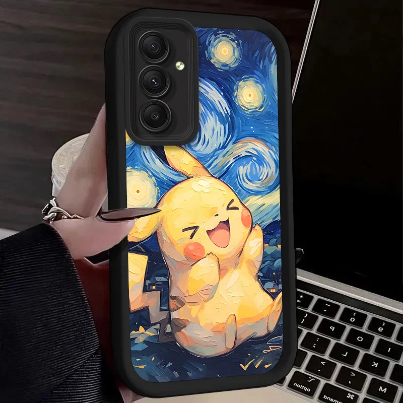 Anime Lovely P-Pokemon Case For Samsung Galaxy A54 A05 A05S A34 A24 A14 A53 A33 A23 A13 A52 A52S A32 A22 A12 A71 A51 A31 A50