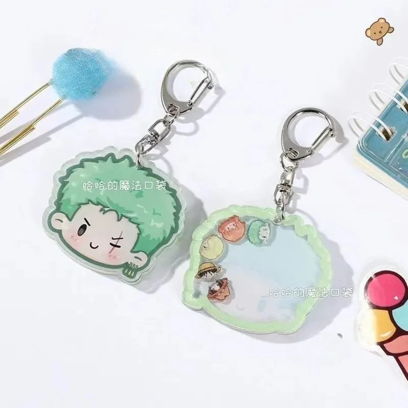 One Piece Monkey D Luffy Kawaii Cartoon Keychain Anime Backpack Charm Cute Small Gift Merchandise Japanese Anime Figure