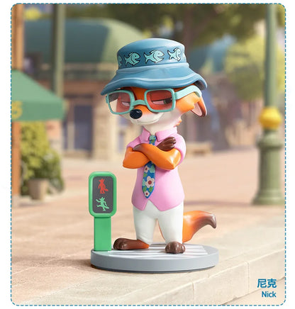 POPMART DISNEY ZOOTOPIA NEXT ADVENTURE Series Blind Box Toys Cute Ornaments Figurines Mystery Box Desktop Model Dolls Gifts