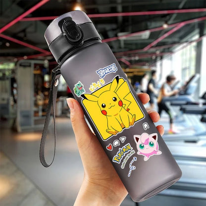 Pokemon 560ML Water Cup Anime Portable Children's Cute Plastic Cartoon Outdoor Sports Large Capacity Water Bottle Gifts