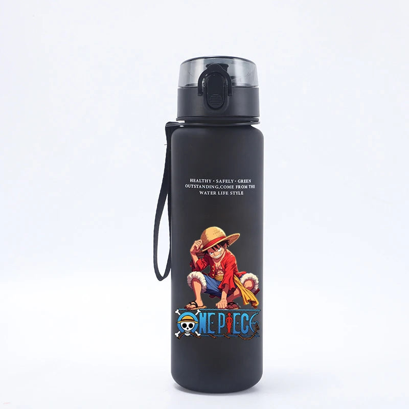 650ml Ones Piece Kids Water Bottle Sport Anime Zoro-Luffy-Cute Boy Travel Lifting Rope Portable Drink Water Bottle Birthday Gift