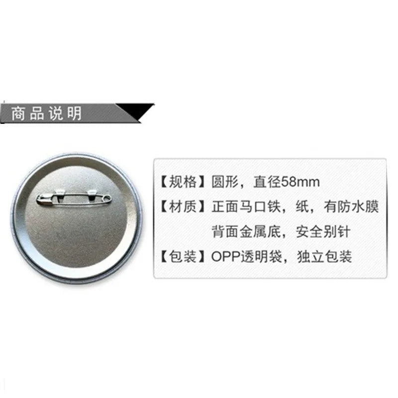 One Piece Zoro Anime Badge Pin Brooch Replica Collectible Shiny Film Medal Merchandise Accessories Gift for Fans Cosplay Party