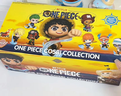 Genuine One Piece Cosbi Mini Figure Blind Box Monkey D Luffy Zoro Chopper Anime Figure Ornament Toys Mystery Box Boy'S Gift