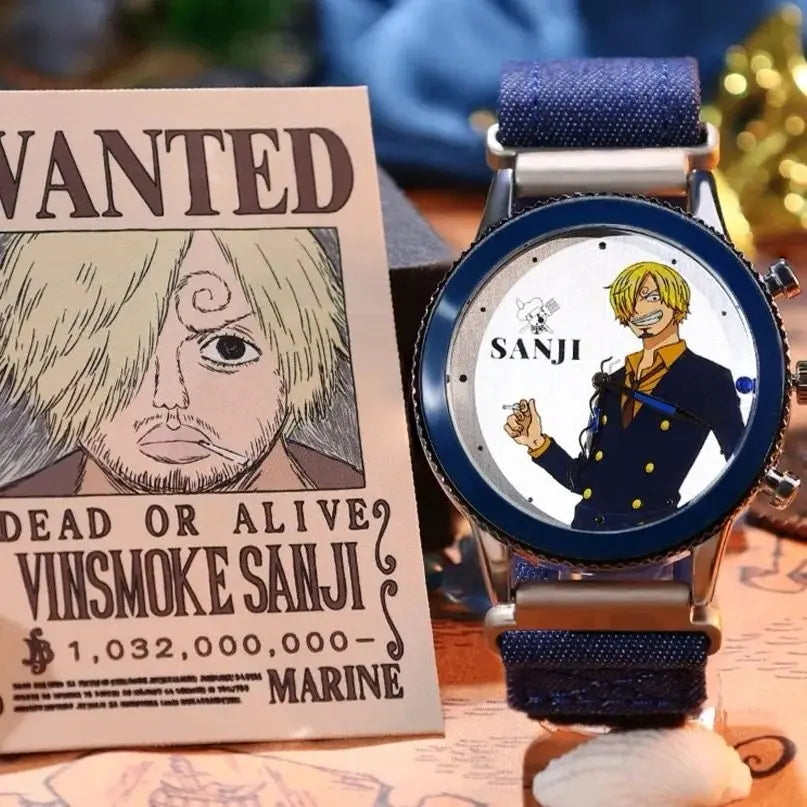 One Piece Watch Blind Box Genuine Anime Luffy Zoro Nami Robin Sanji Usopp Franky Brook Jinbe