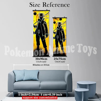 Home Decoration Anime Wall One Piece Artwork Luffy Painting Zoro Hanging Scrolls Sanji Canvas Printed Janpanese Picture Poster