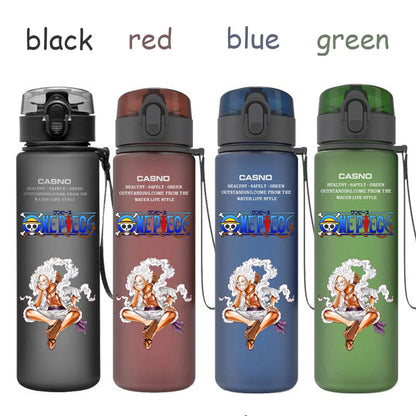 560ML One Piece Water Cup Children Portable Plastic Cartoon Luffy Nami Ace Outdoor Large Capacity Sport Water Drinking Bottle