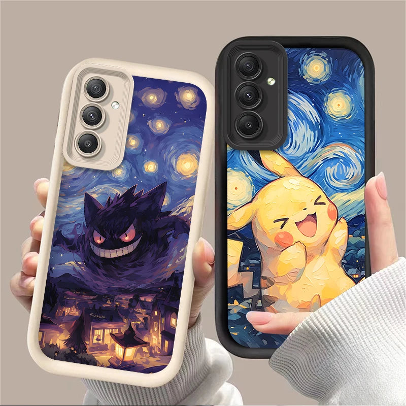 Anime Lovely P-Pokemon Case For Samsung Galaxy A54 A05 A05S A34 A24 A14 A53 A33 A23 A13 A52 A52S A32 A22 A12 A71 A51 A31 A50