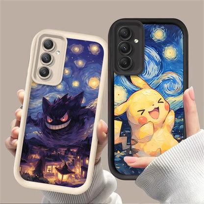 Anime Lovely P-Pokemon Case For Samsung Galaxy A54 A05 A05S A34 A24 A14 A53 A33 A23 A13 A52 A52S A32 A22 A12 A71 A51 A31 A50